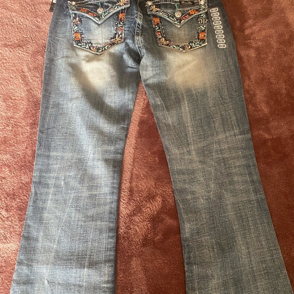 Women’s Miss Me Jeans NWT NEVER WORN 28 waist 34 length boot cut